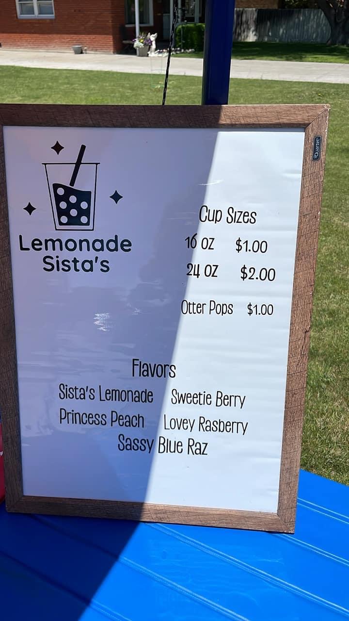 Lemonade Sista's Menu