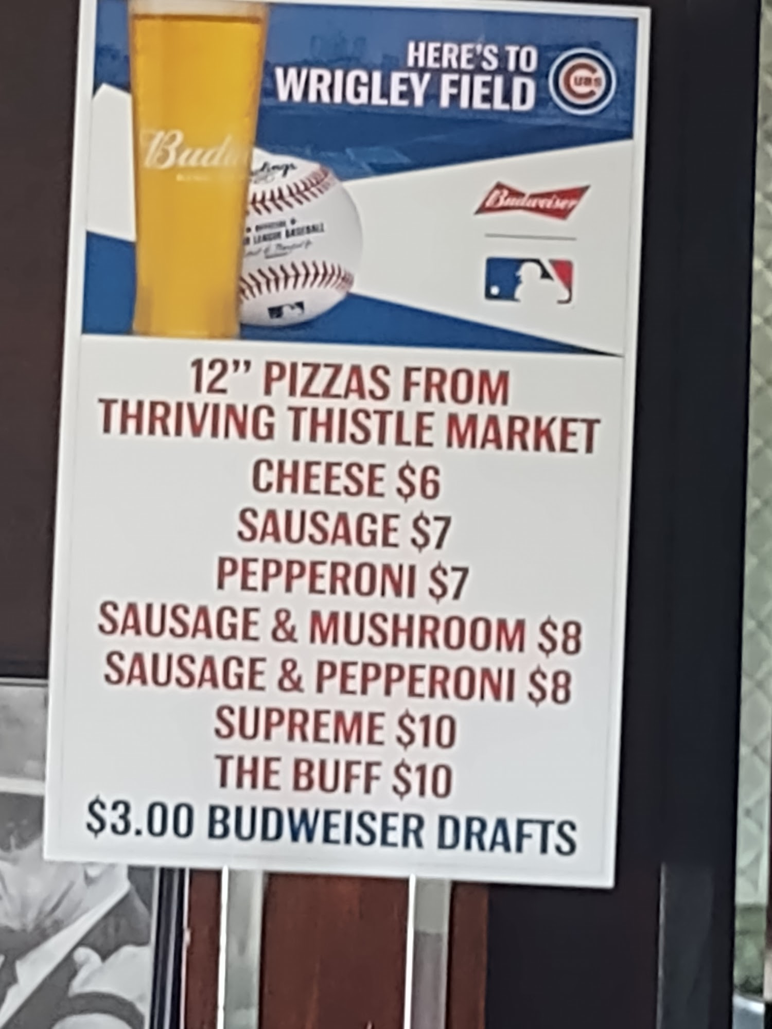 Stockholders Saloon Menu