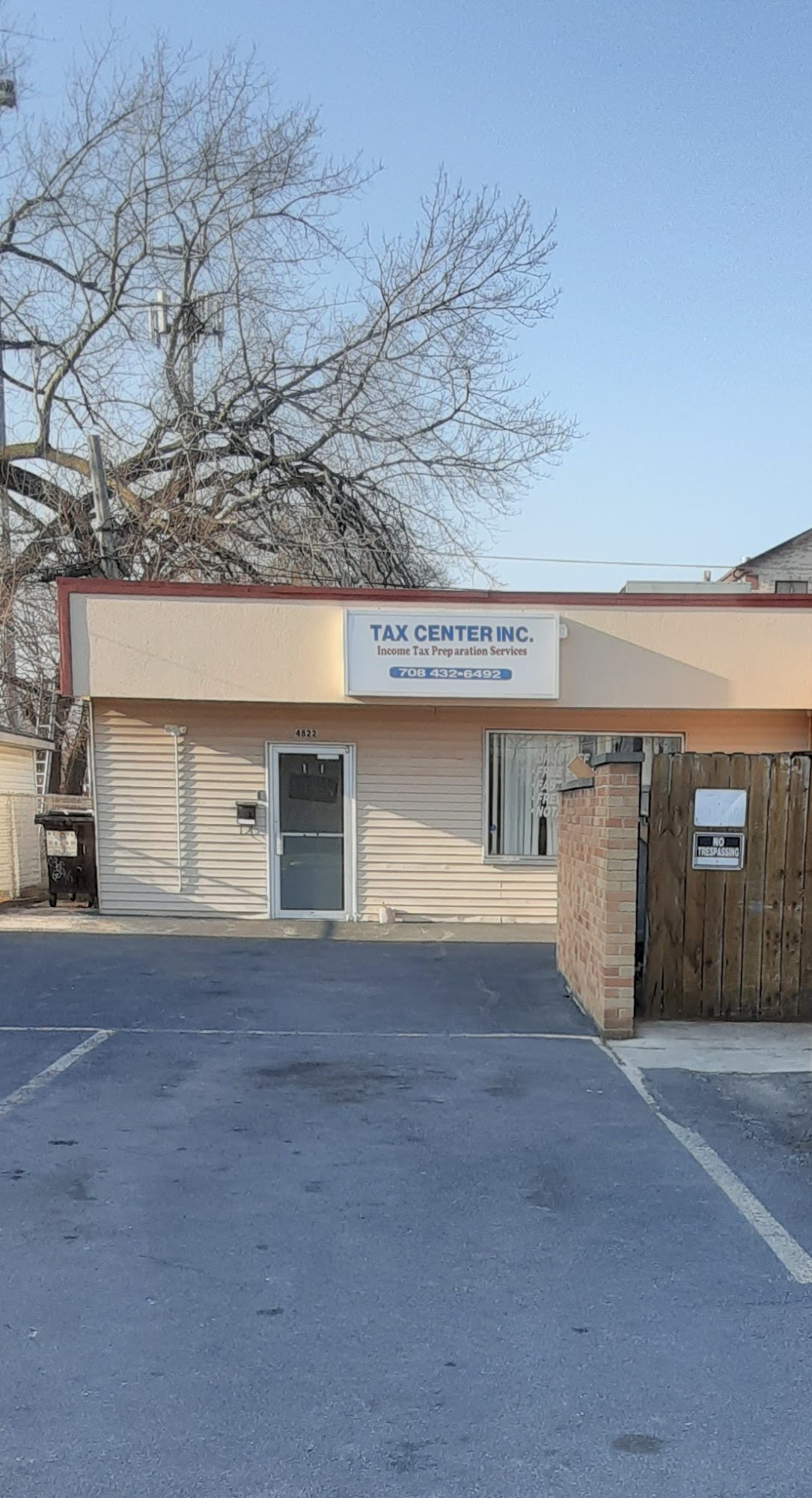 Tax Center Inc., 4822 W 83rd St, Burbank Illinois 60459