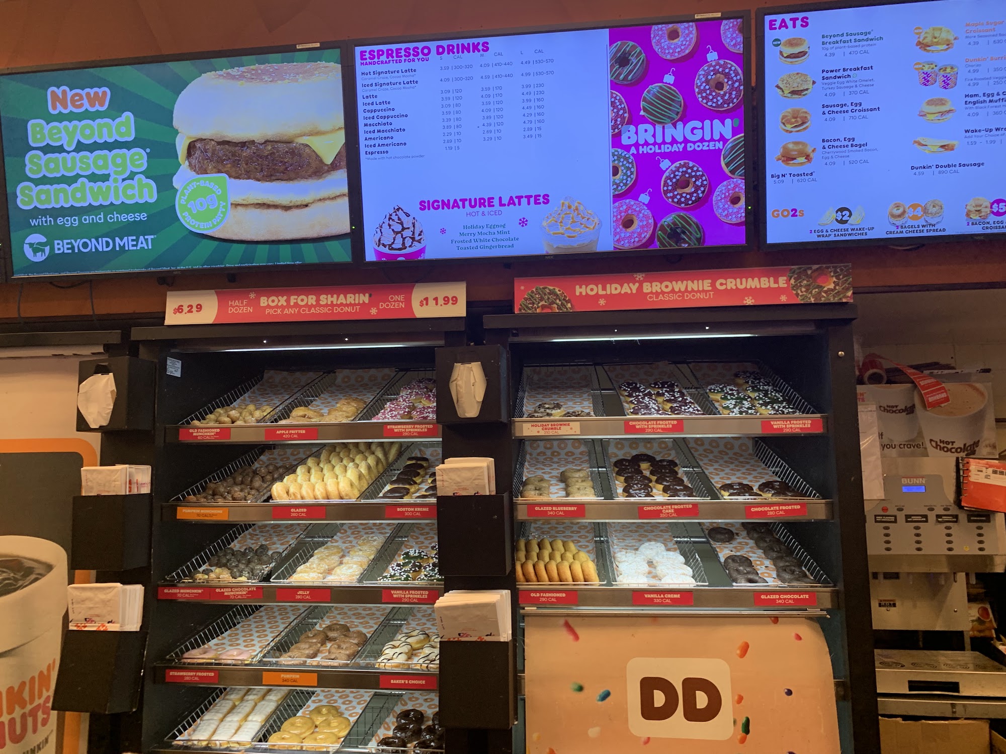 Dunkin' Menu