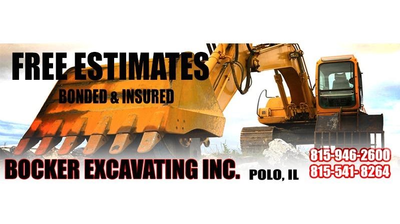 Bocker Excavating, Inc 2744 NW Branch Rd, Polo Illinois 61064