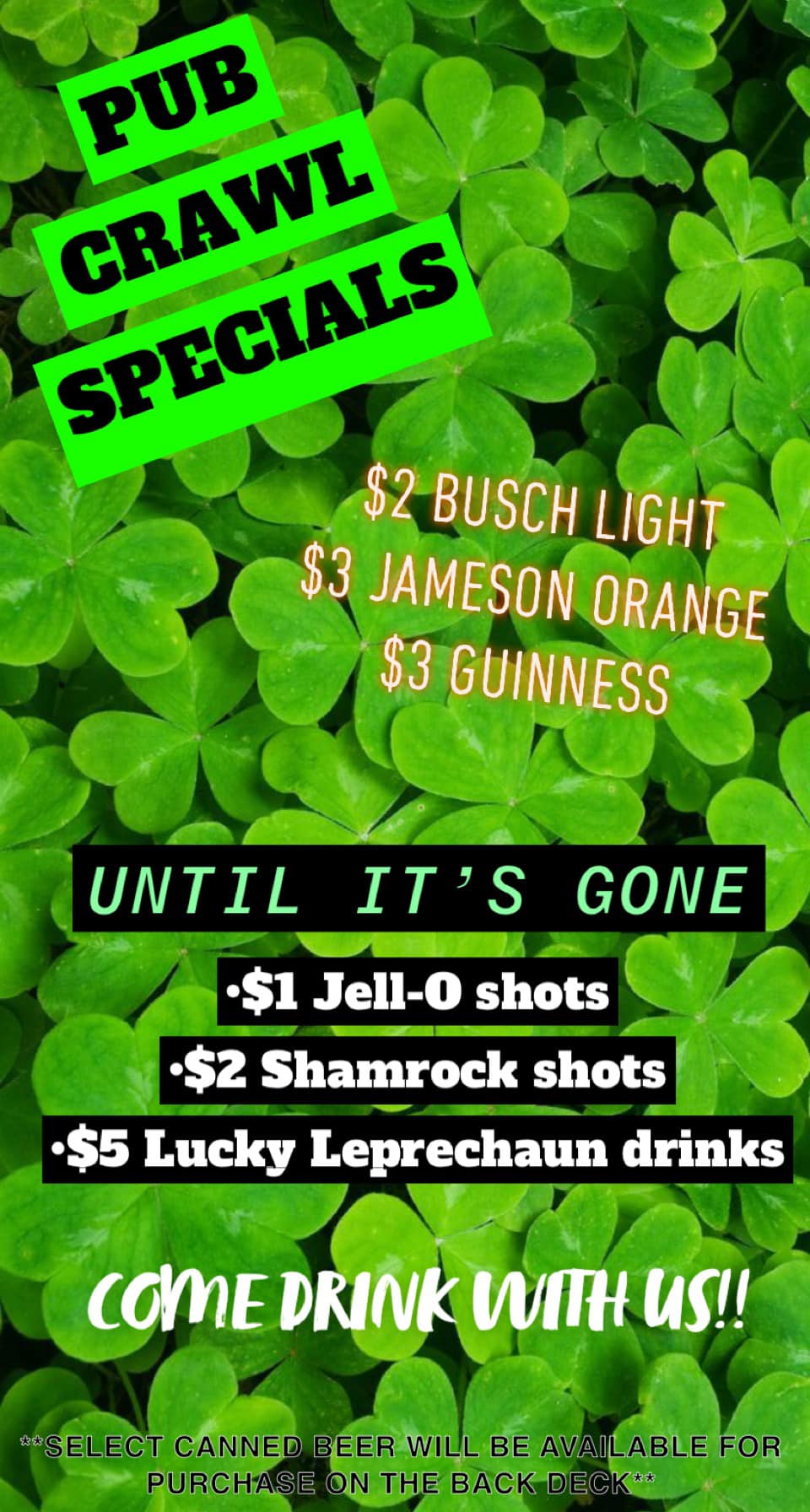 Hess’s Whiskey River Menu