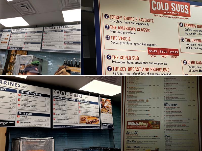 Jersey Mike's Subs Menu