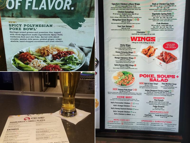 Pei Wei Asian Kitchen Menu