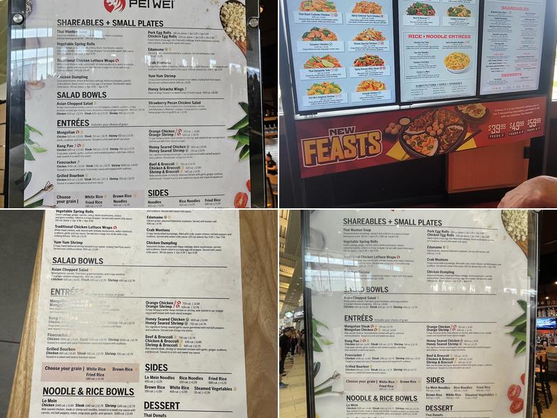 Pei Wei Menu