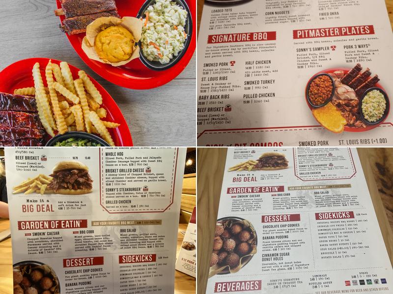 Sonny's BBQ Menu