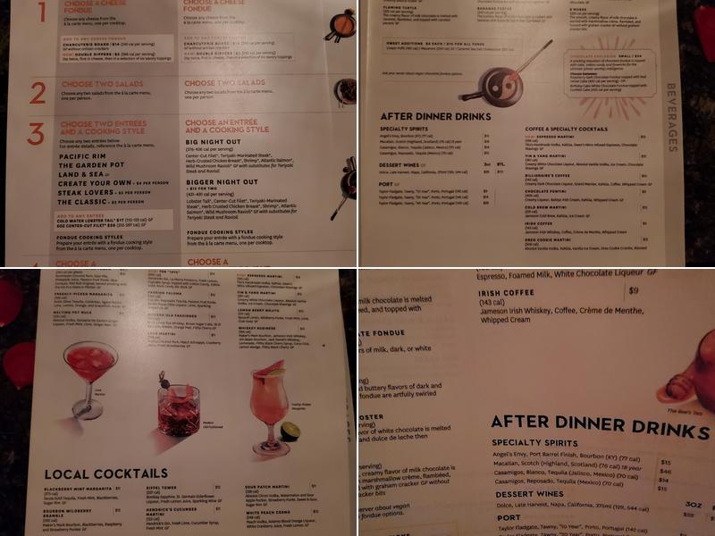 The Melting Pot Menu