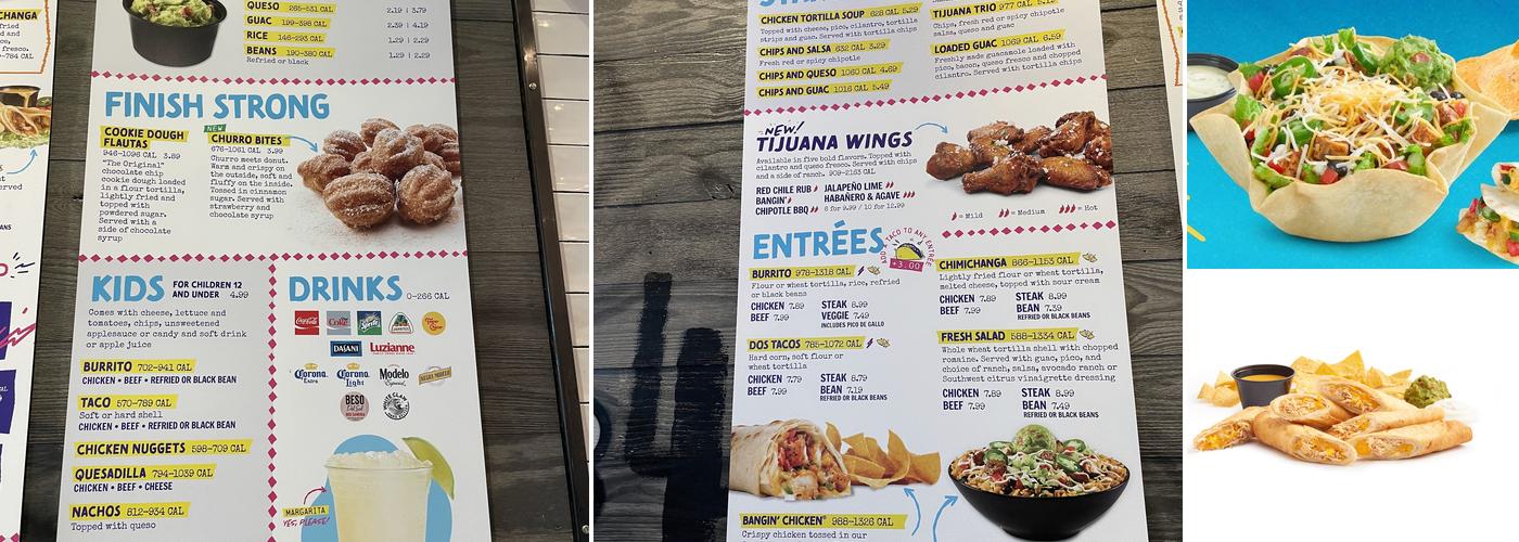Tijuana Flats Menu