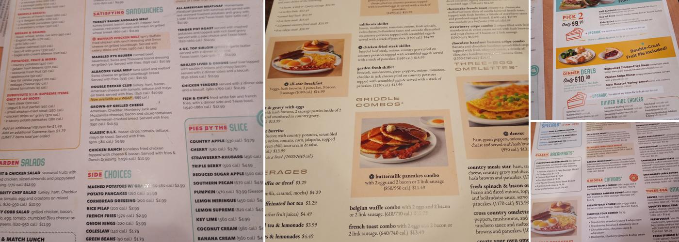 Village Inn Menu