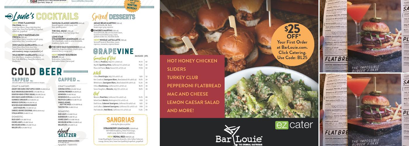Bar Louie - Plaza on University Menu