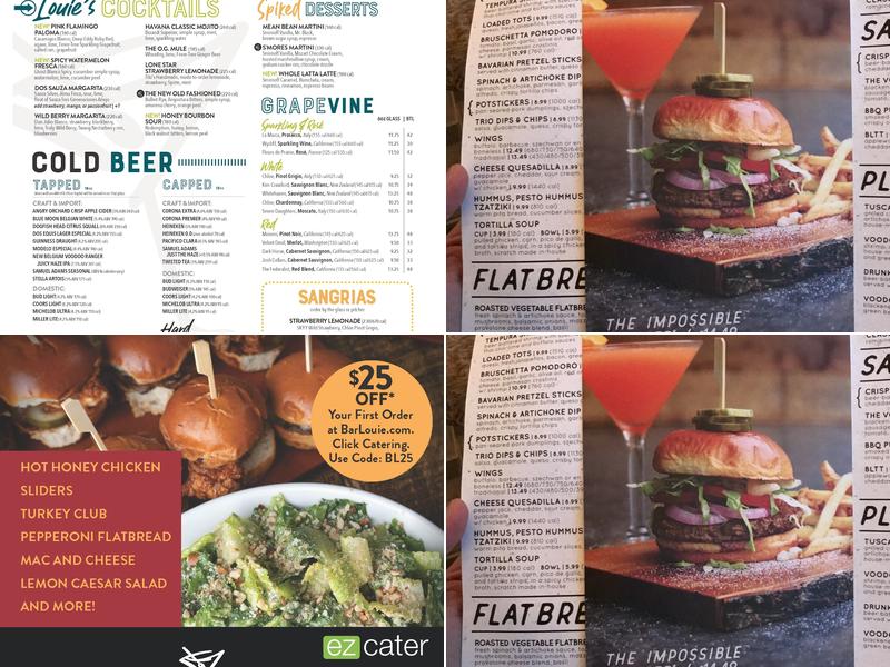 Bar Louie - Plaza on University Menu