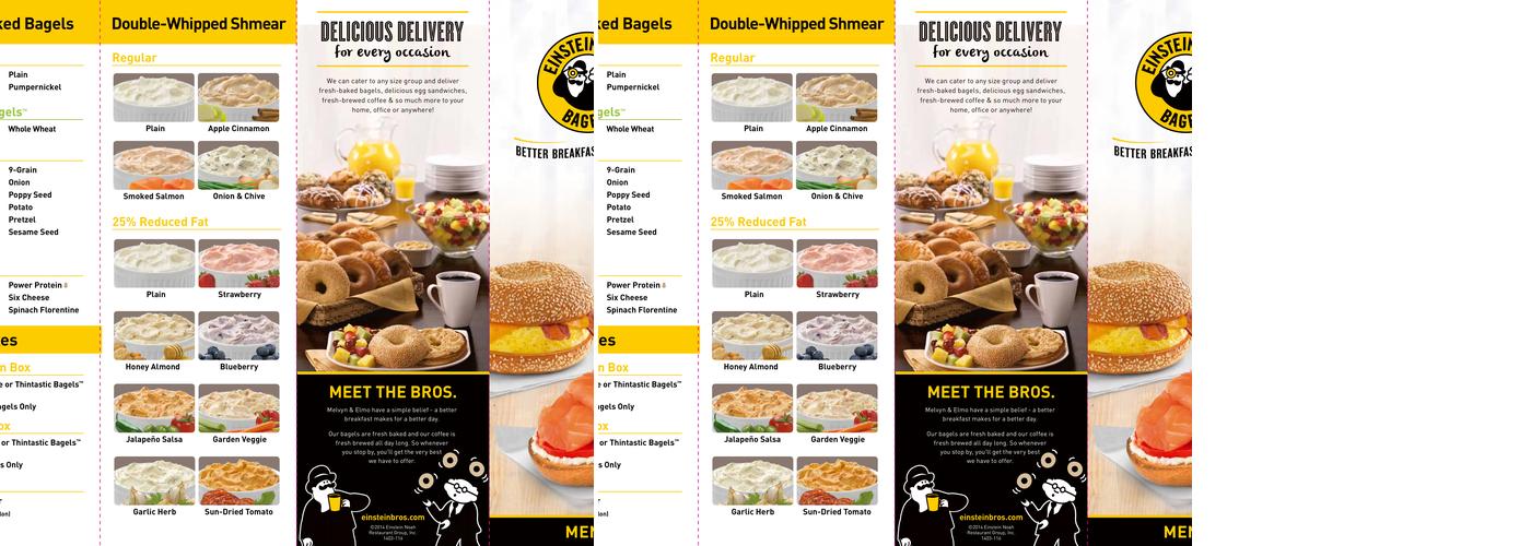 Einstein Bros. Bagels Menu