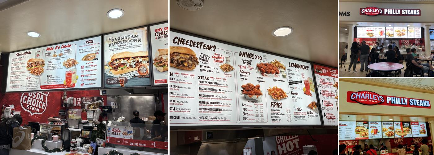 Charleys Cheesesteaks Menu