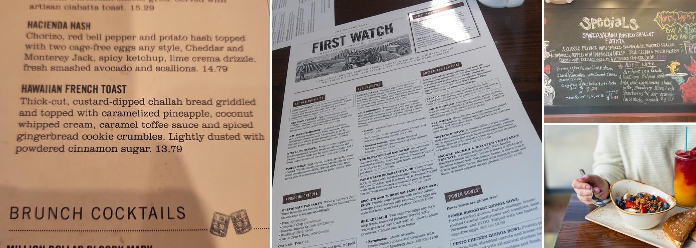 First Watch Menu