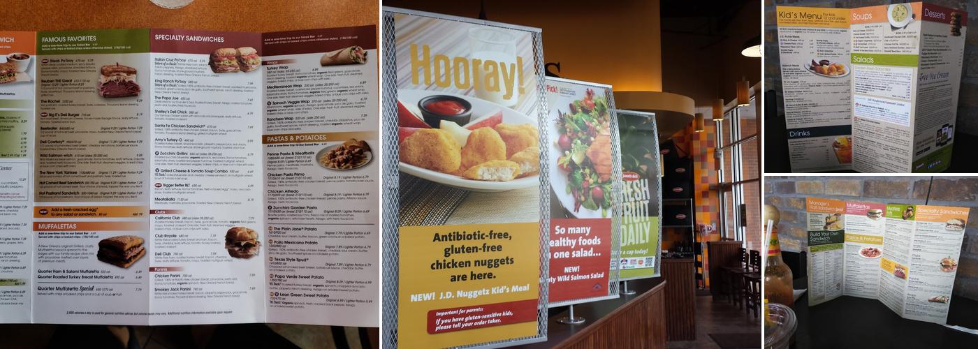 Jason's Deli Menu