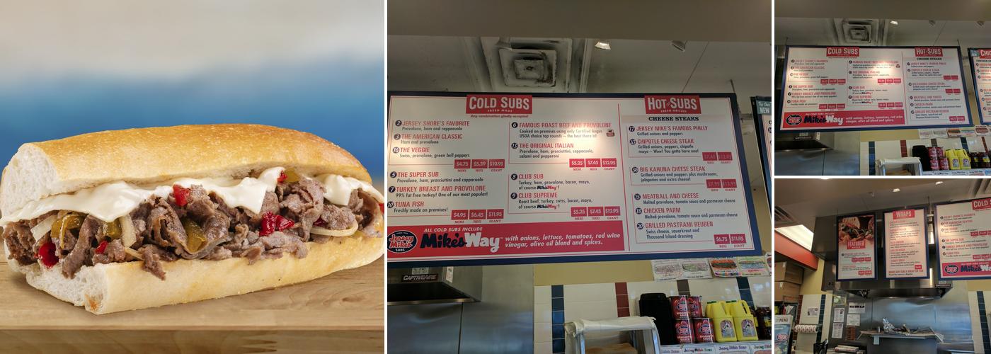 Jersey Mike's Subs Menu