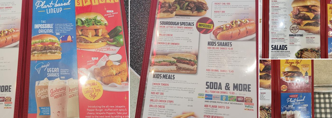 Johnny Rockets Menu