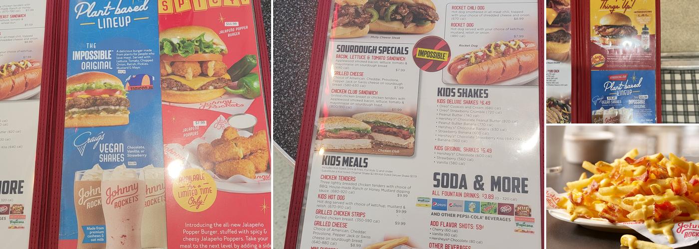 Johnny Rockets Menu