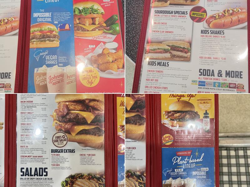 Johnny Rockets Menu