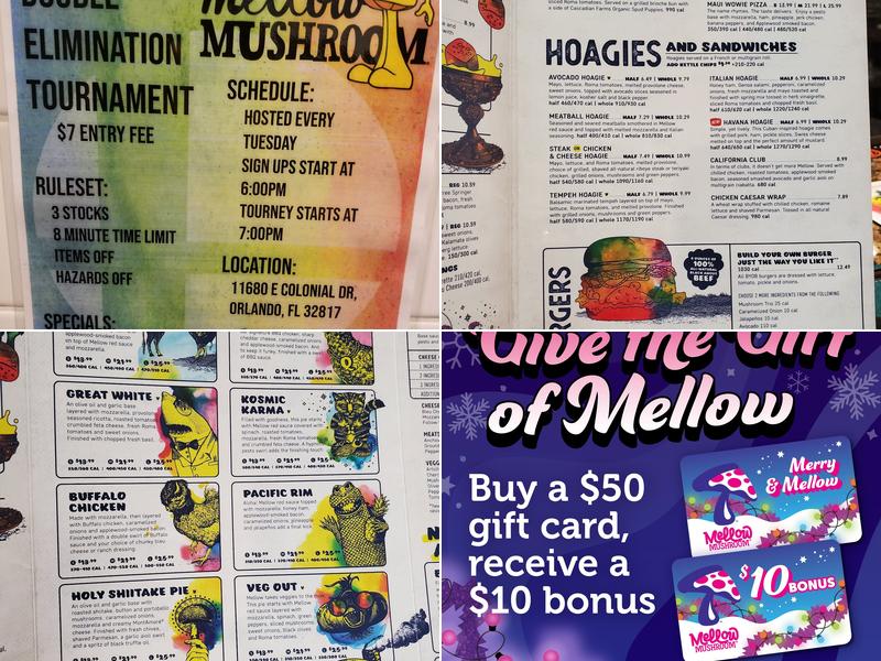 Mellow Mushroom Orlando Menu