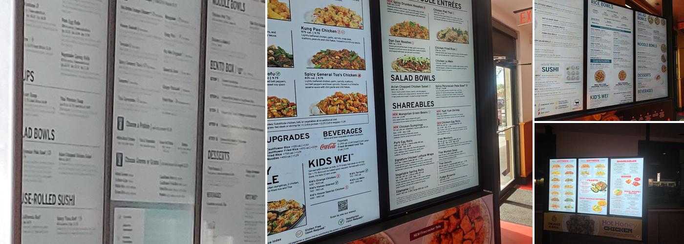 Pei Wei Asian Kitchen Menu