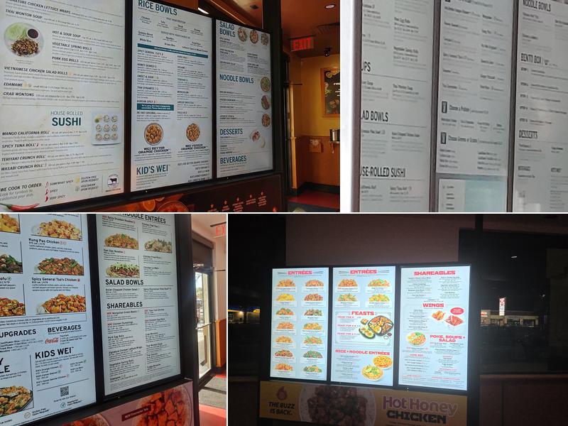 Pei Wei Asian Kitchen Menu