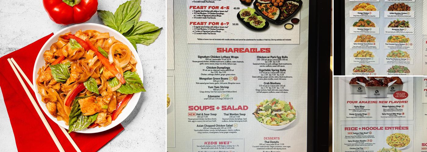 Pei Wei Asian Kitchen Menu