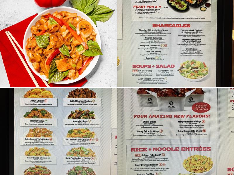 Pei Wei Asian Kitchen Menu