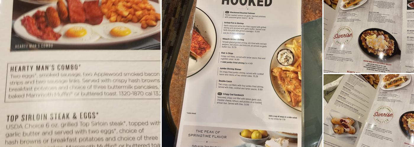 Perkins American Food Co. Menu