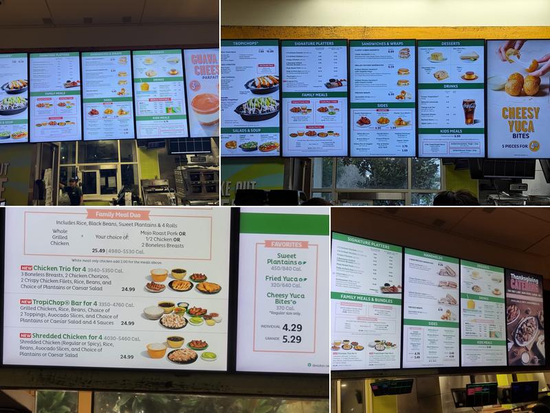 Pollo Tropical Menu
