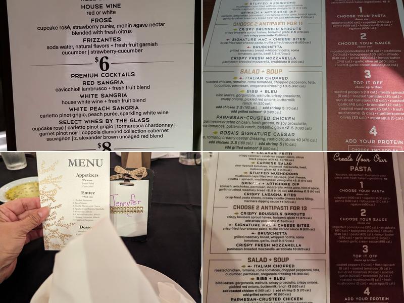 Romano's Macaroni Grill Menu