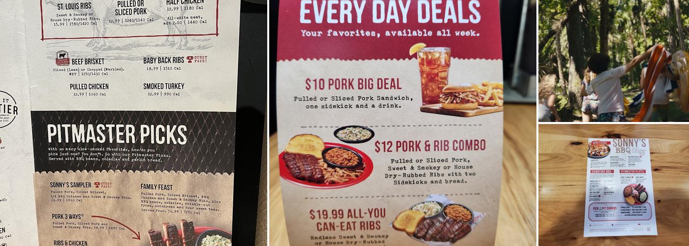 Sonny's BBQ Menu