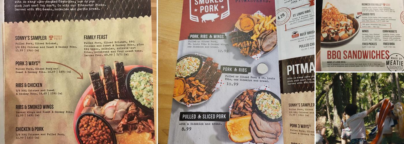 Sonny's BBQ Menu