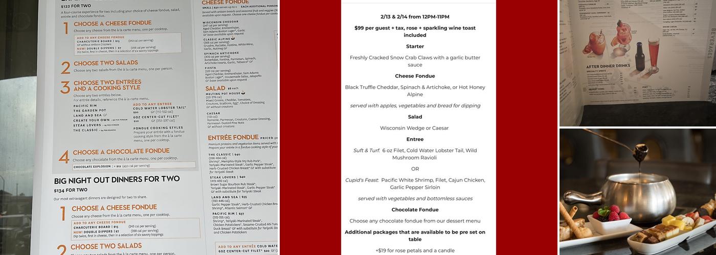 The Melting Pot Menu