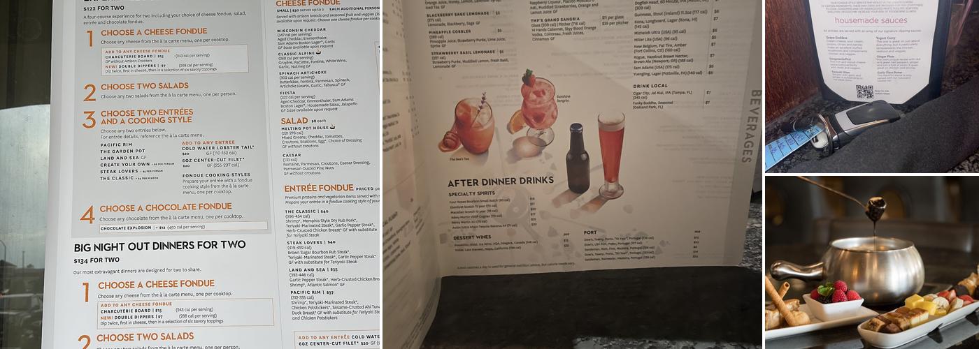 The Melting Pot Menu