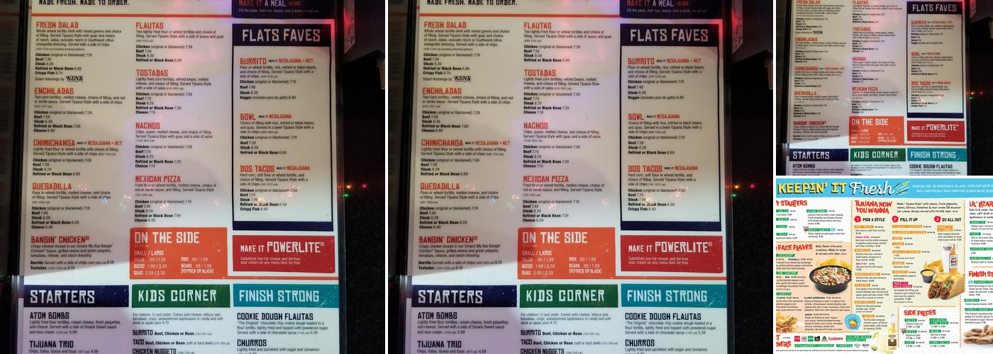 Tijuana Flats Menu