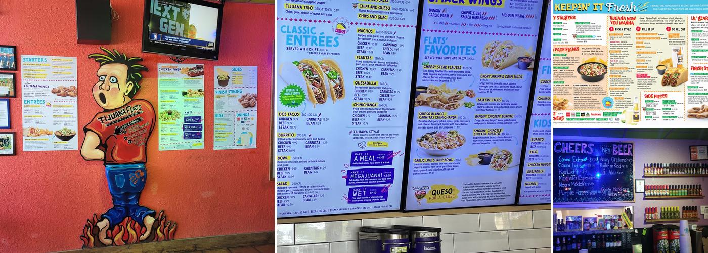 Tijuana Flats Menu