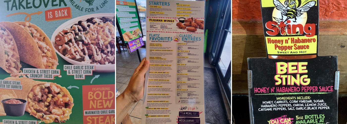 Tijuana Flats Menu