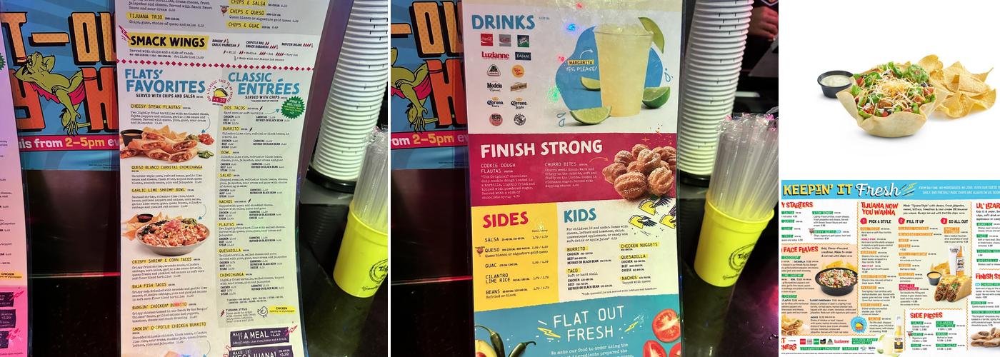 Tijuana Flats Menu