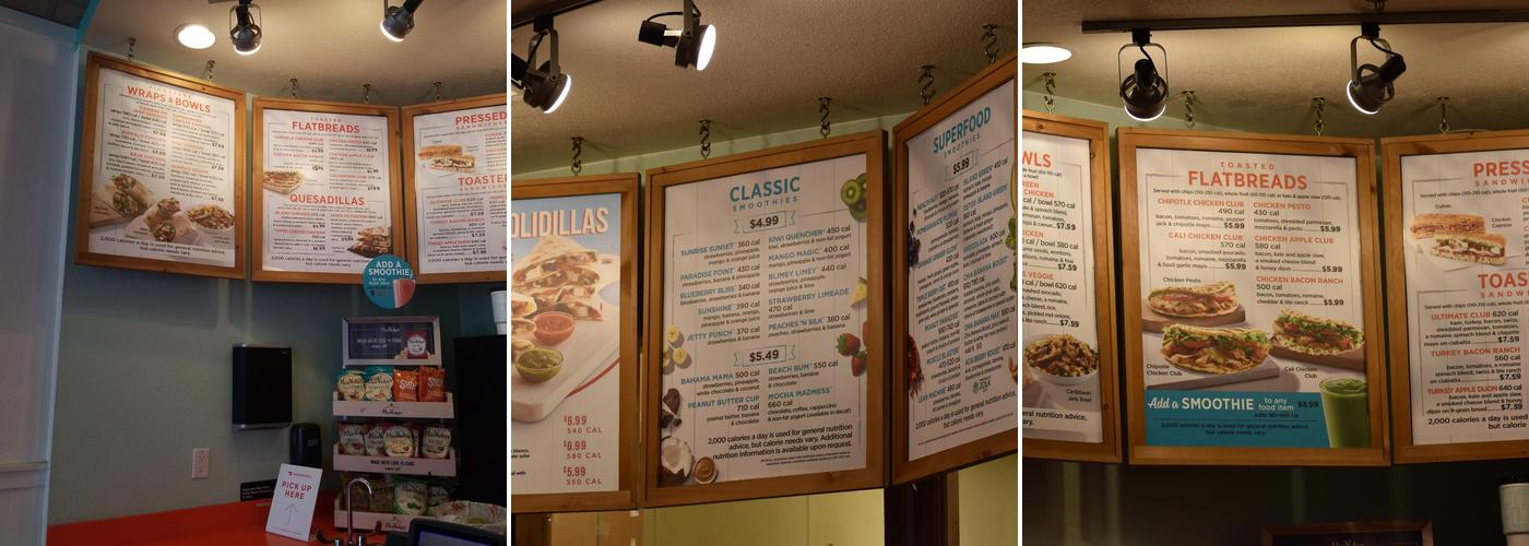 Tropical Smoothie Cafe Menu