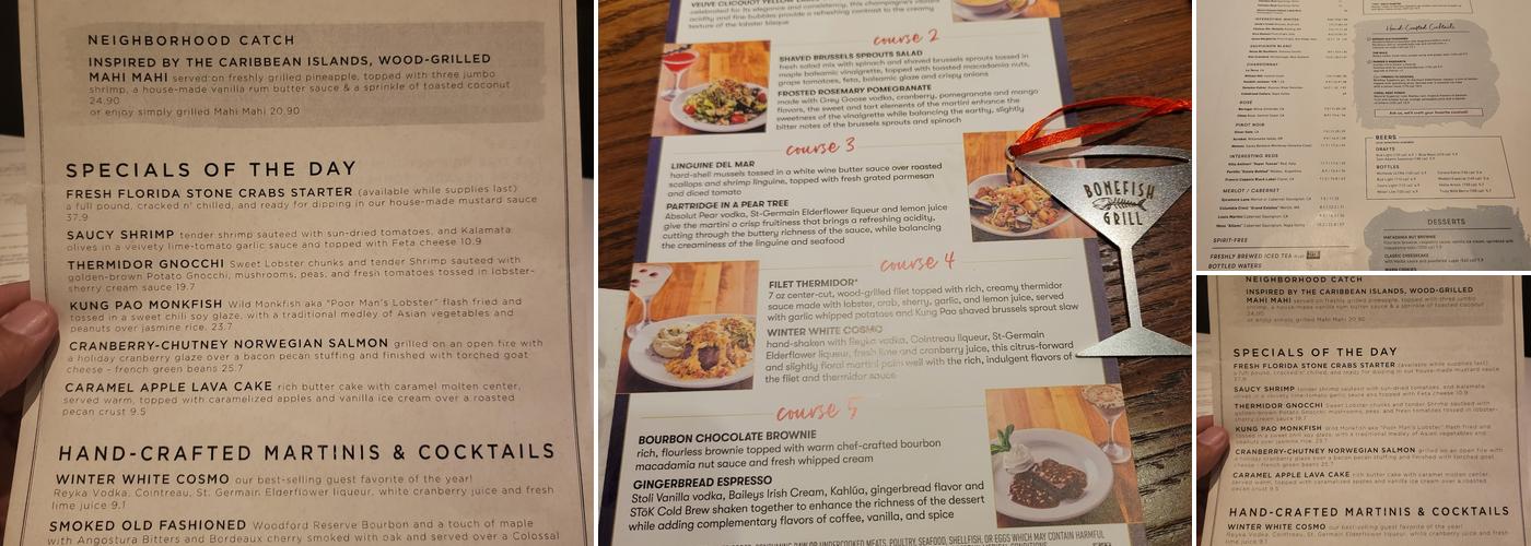 Bonefish Grill Menu