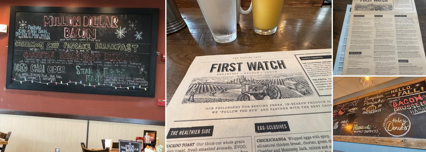 First Watch Menu