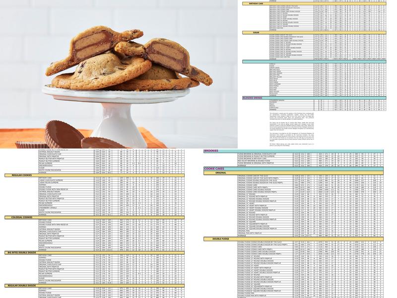 Great American Cookies Menu