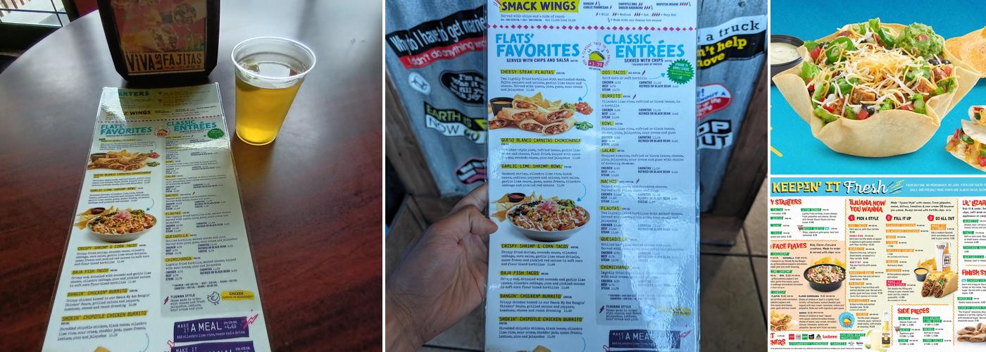 Tijuana Flats Menu