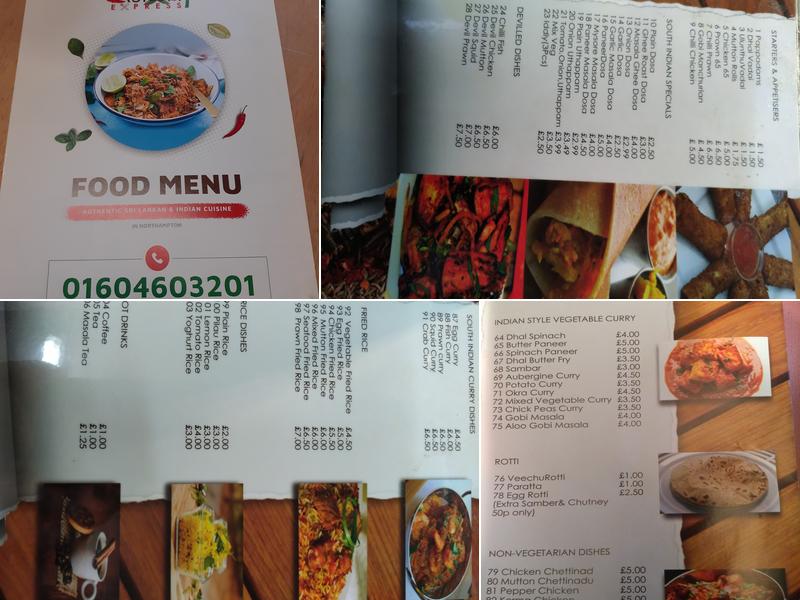 Asian Express Menu
