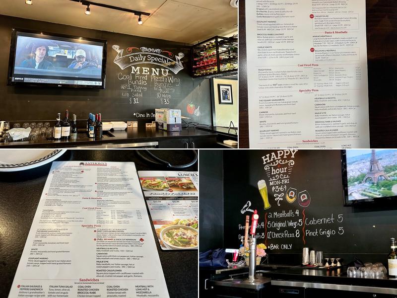 Anthony's Coal Fired Pizza & Wings Menu