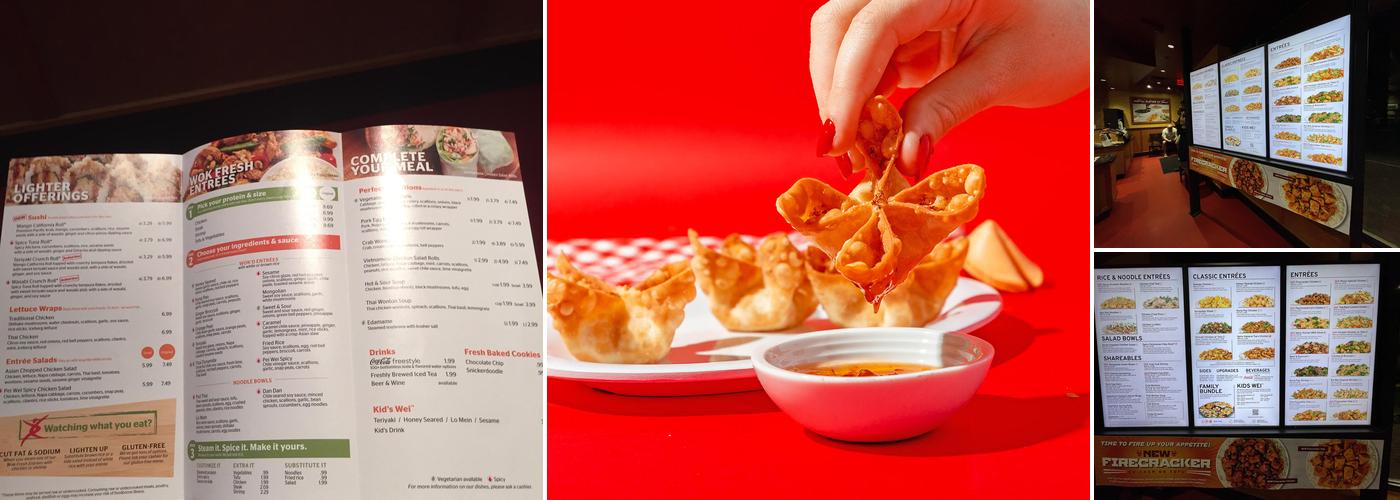 Pei Wei Asian Kitchen Menu