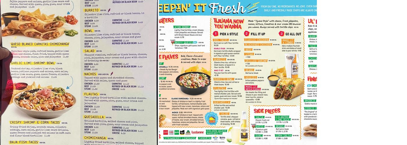 Tijuana Flats Menu