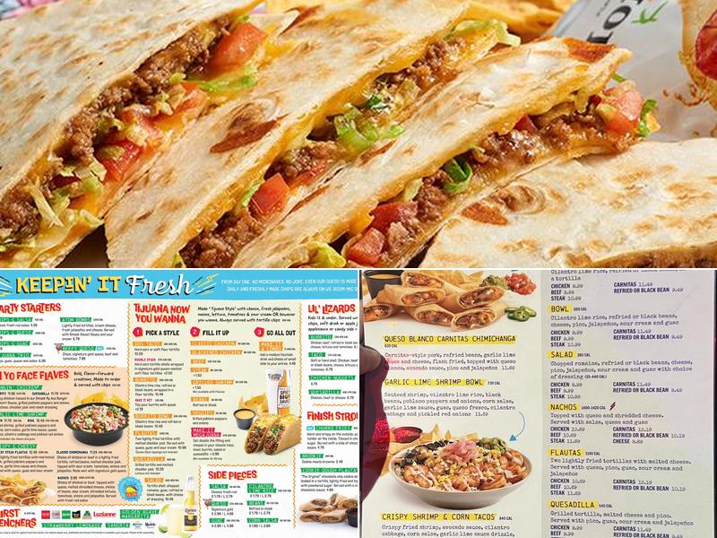 Tijuana Flats Menu