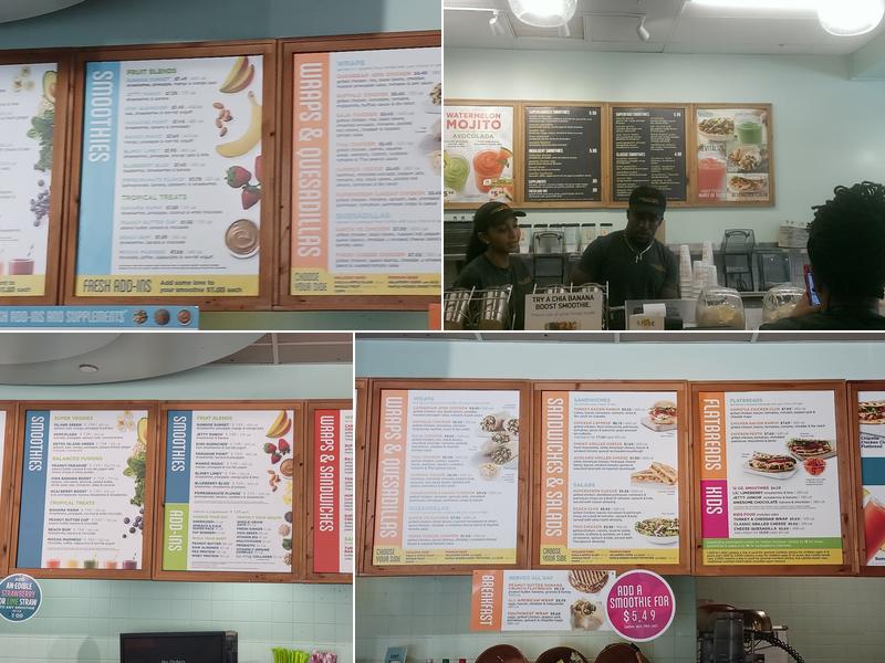 Tropical Smoothie Cafe Menu